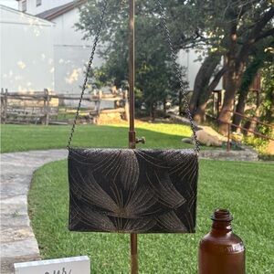 Elegant Black and Gold Clutch